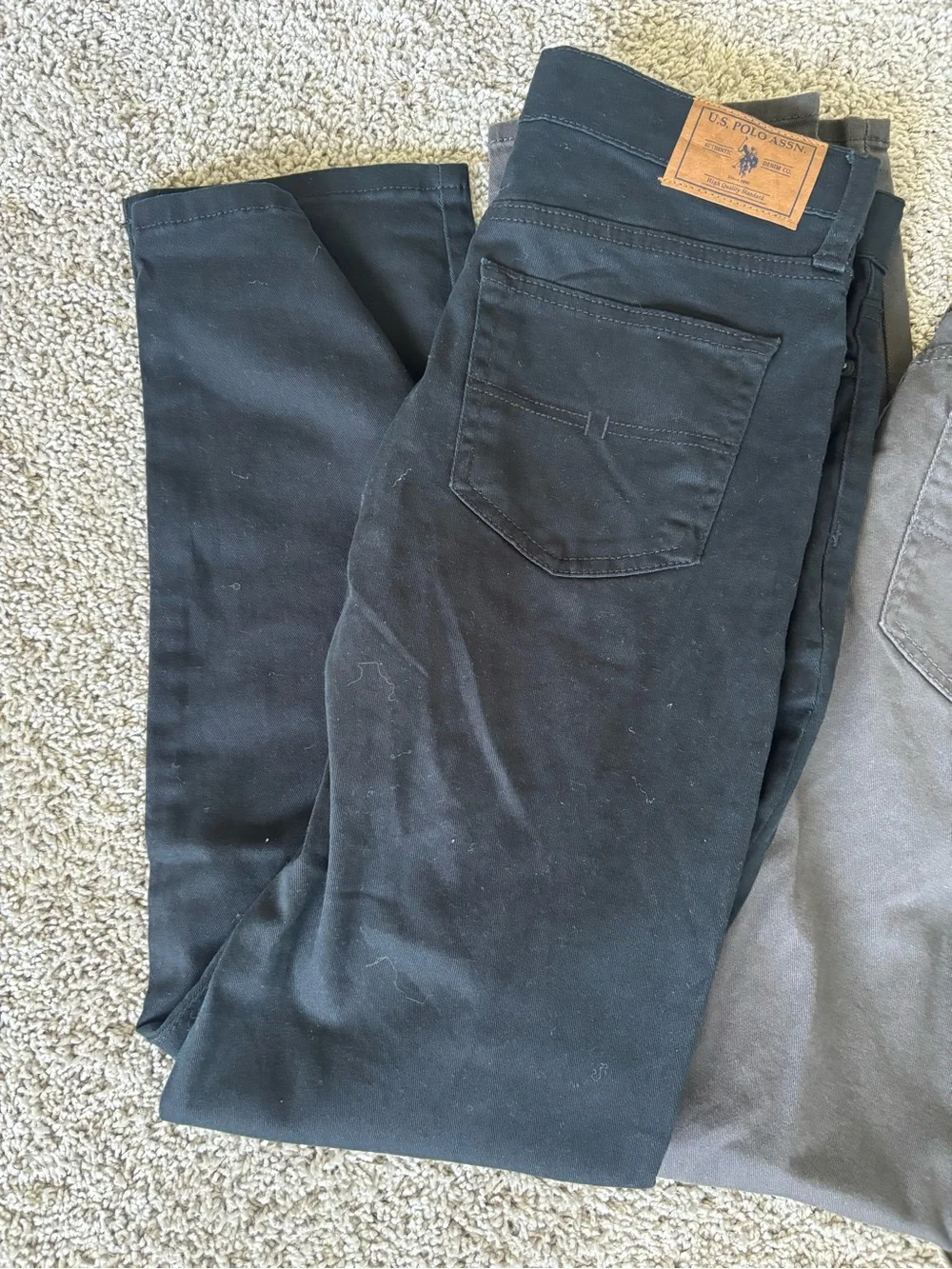 U.S. Polo Assn. Men's Slim Jeans - Black, Charcoal, Tan